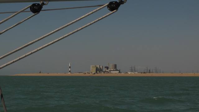 Rounding the power station at Dungeness with the ghosts of clipper ships and pilot vessels sailing in my head