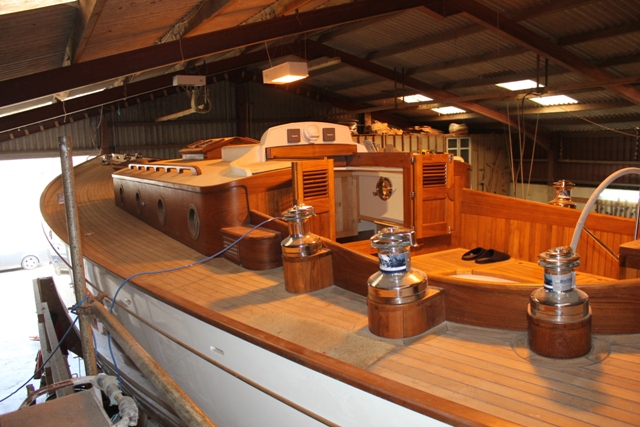 On a drive through the lanes of Devon Tom Cunliffe discovers a beautiful boat being built in a barn