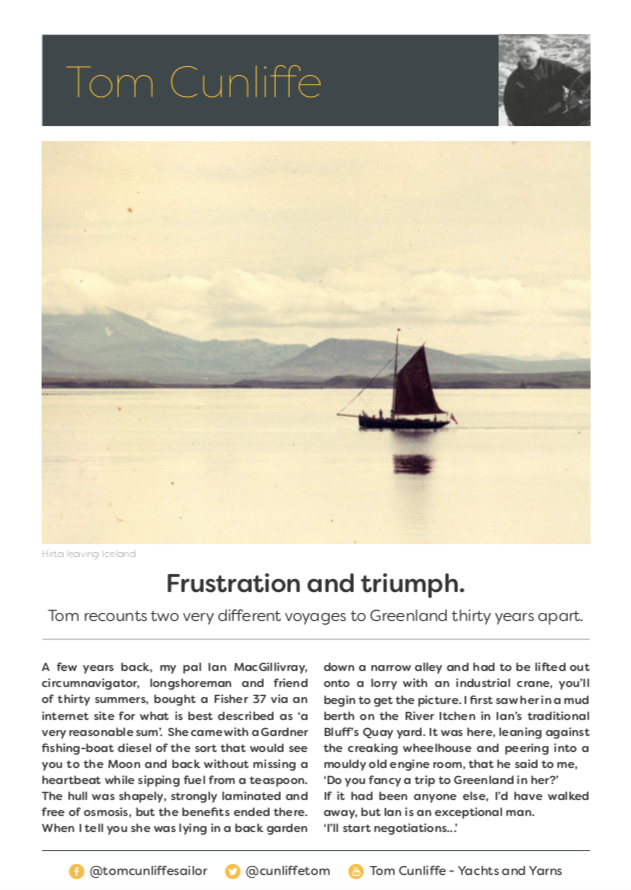 Non-event and Triumph – Two Voyages to Greenland