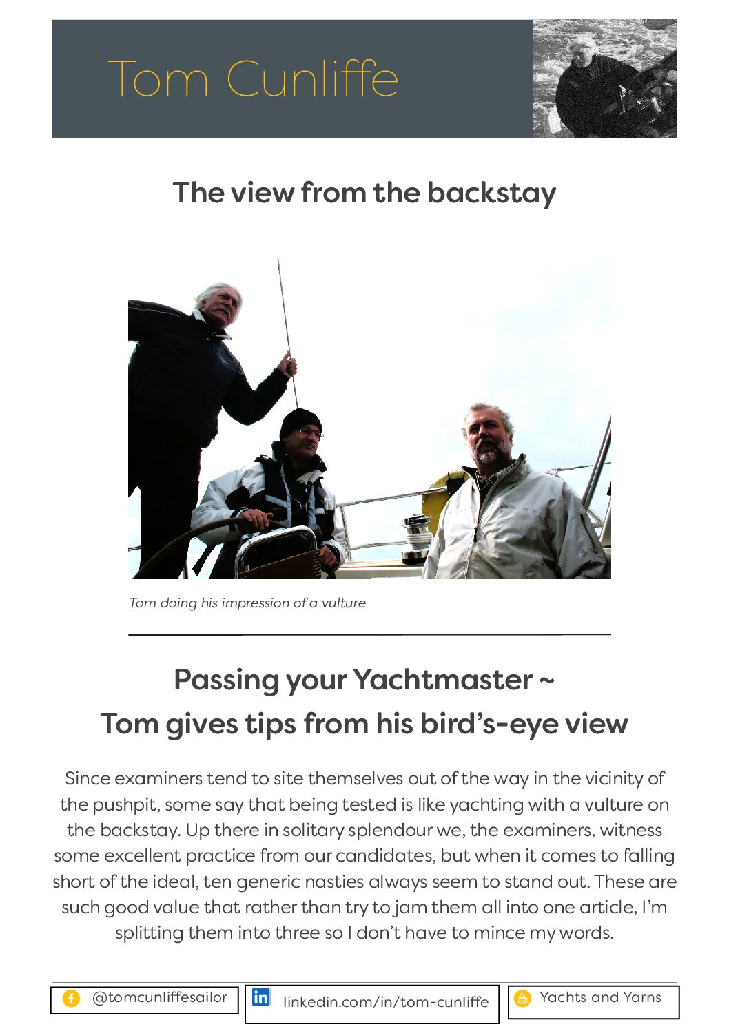 Passing Your Yachtmaster ~ Tips