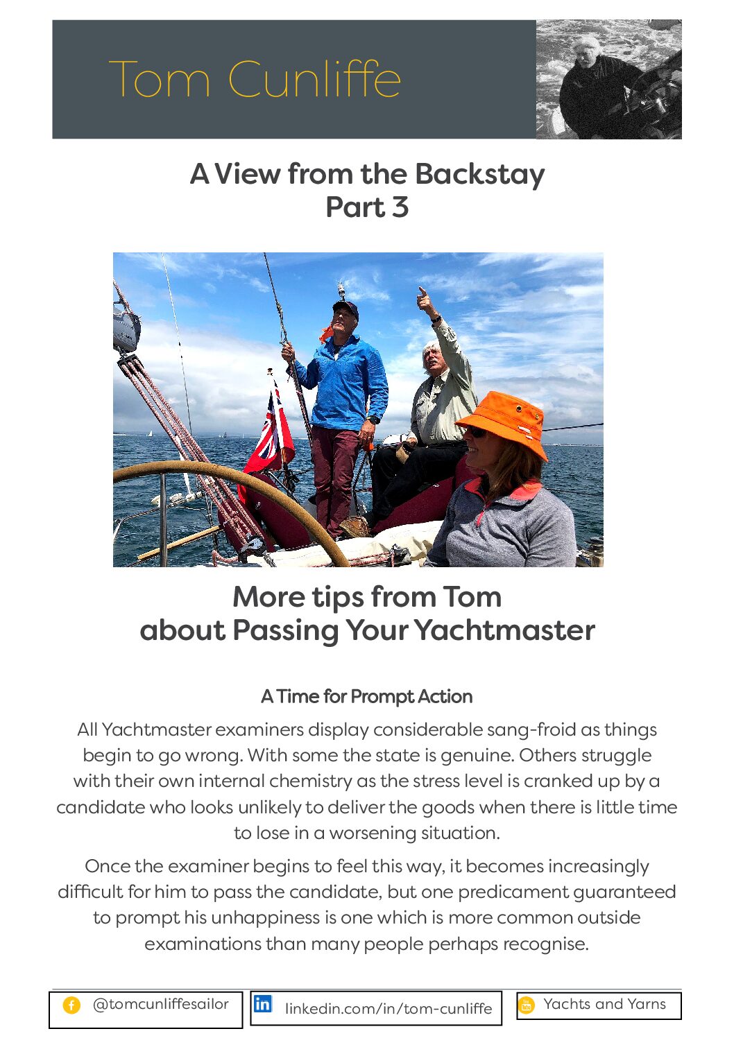 Passing Your Yachtmaster ~ Part 3